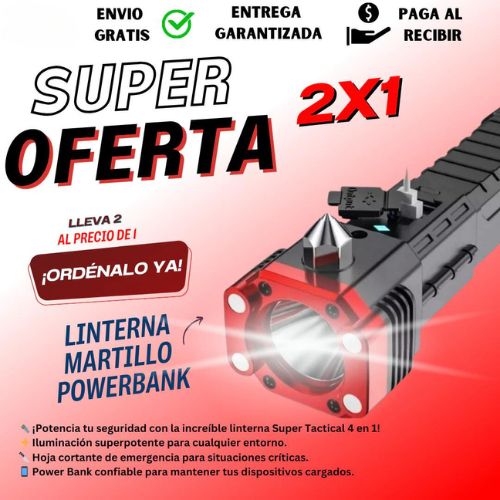 1+1 GRATIS | VoltMax™ - Linterna Táctica 4 en 1