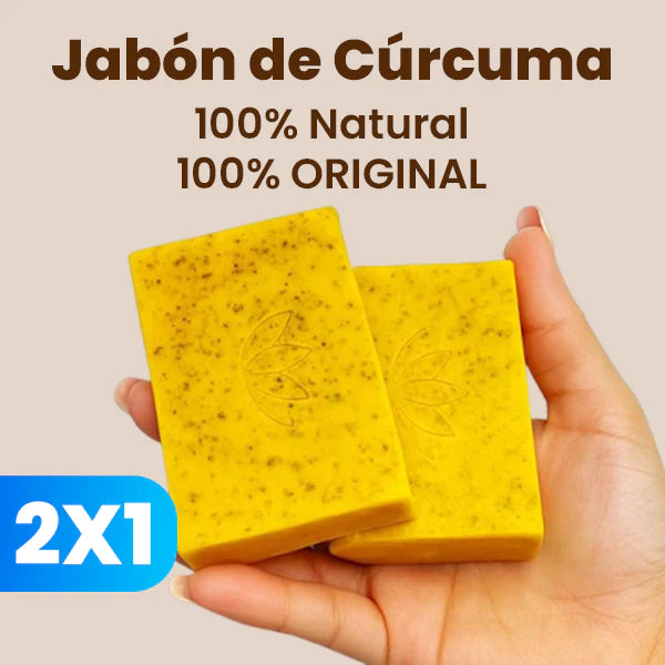 CurSoap™ - Jabón de cúrcuma Natural 2x1