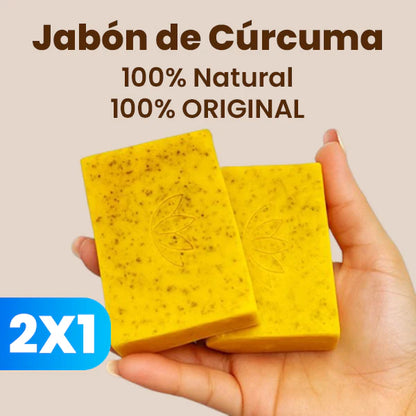 CurSoap™ - Jabón de cúrcuma Natural 2x1